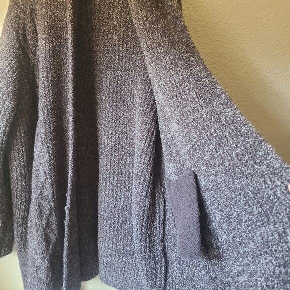 Barefoot Dreams Cozy Brown Gray Women's Sweater Long Cardigan Size XL - Picture 3 of 10